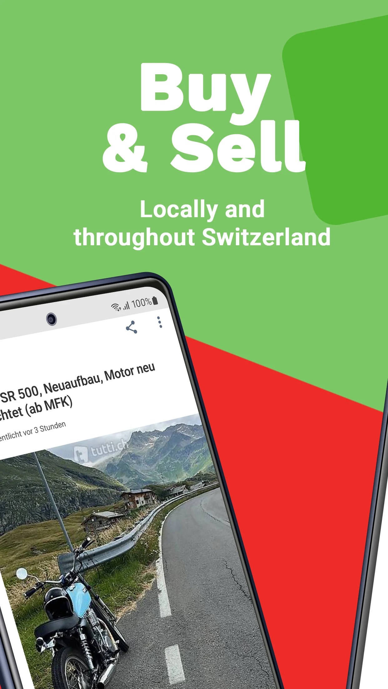 tutti.ch: local classifieds screenshot